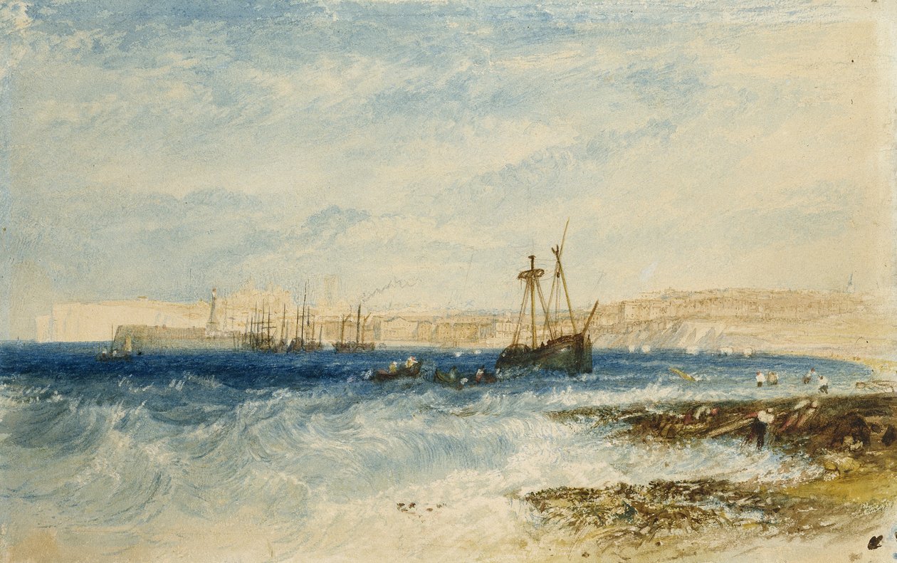 马盖特，1826-28（水彩画） 作者 约瑟夫·马洛德·威廉·特纳