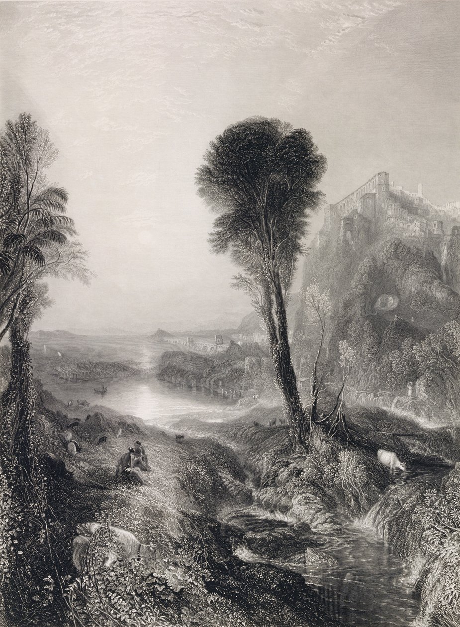 水星和阿古斯，由James T. Willmore（1800-63）1841（蚀刻和雕刻）雕刻而成 作者 约瑟夫·马洛德·威廉·特纳