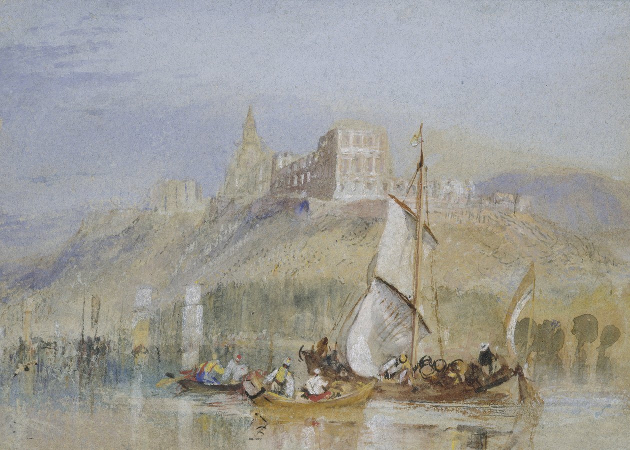 蒙特安，c。 1830年（水彩与身体颜色和笔和黑色和棕色墨水） 作者 约瑟夫·马洛德·威廉·特纳