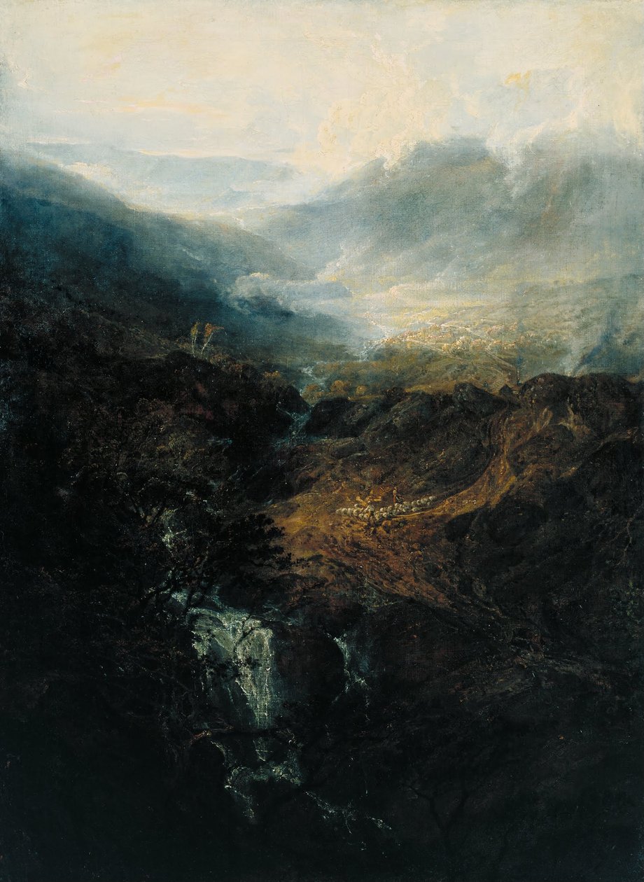 坎伯兰郡Coniston Fells的早晨 作者 约瑟夫·马洛德·威廉·特纳