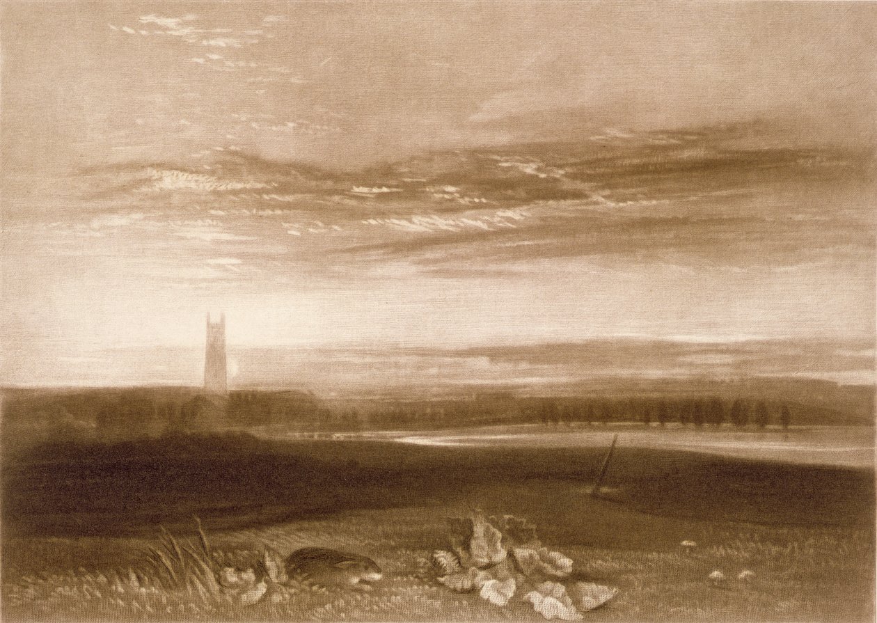 R.809格洛斯特大教堂，来自&39;Little Liber&39;，由艺术家雕刻，c.1826（mezzotint） 作者 约瑟夫·马洛德·威廉·特纳