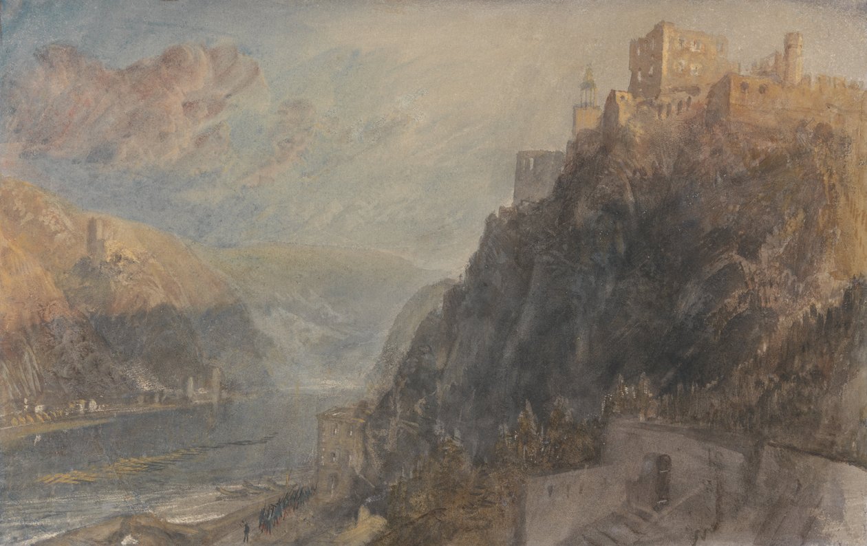 Rheinfels期待Katz和Gourhausen 作者 约瑟夫·马洛德·威廉·特纳