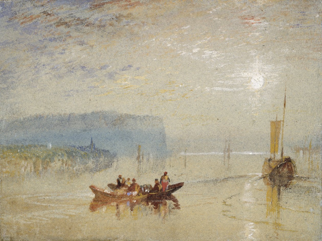 卢瓦尔河上的景色，靠近Coteaux de Mauves，1830年 作者 约瑟夫·马洛德·威廉·特纳
