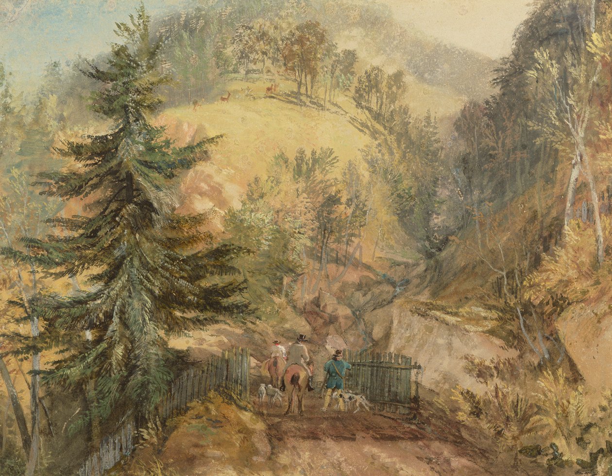 The Chevin，Otley，c.1818 作者 约瑟夫·马洛德·威廉·特纳