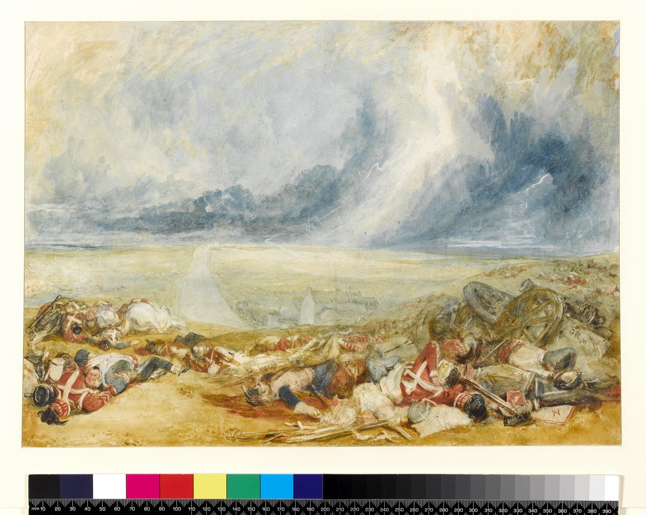 滑铁卢场，1817年（纸上铅笔） 作者 约瑟夫·马洛德·威廉·特纳