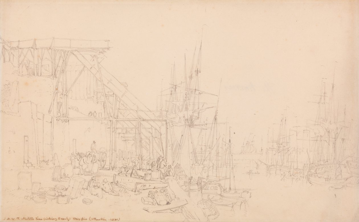 Hurries，Coal Boats Loading，North Shields 作者 约瑟夫·马洛德·威廉·特纳