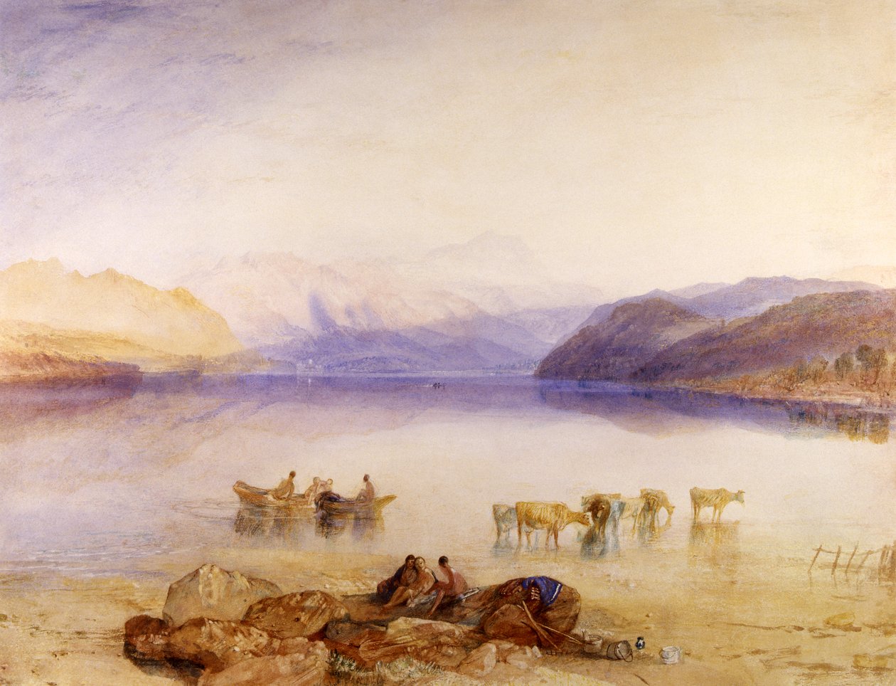 Ullswater，Cumberland，c.1835 作者 约瑟夫·马洛德·威廉·特纳