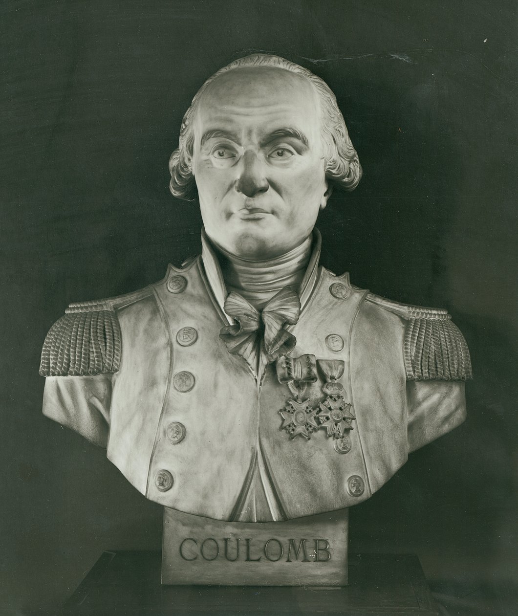 Charles de Coulomb的半身像（1736-1806） 作者 约瑟夫·马里乌斯·拉姆斯