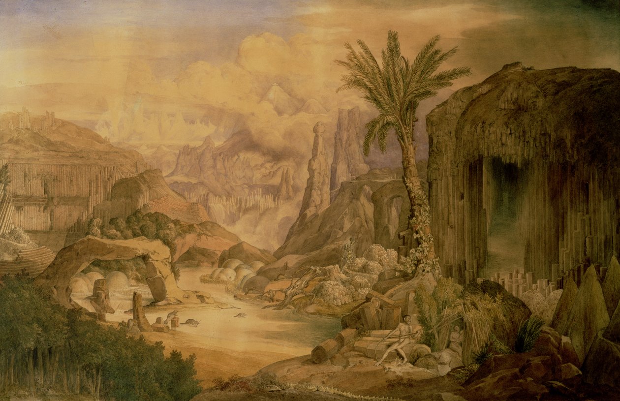 建筑：自然模型，c.1838 作者 约瑟夫·迈克尔·甘迪