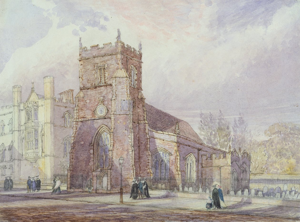 St. Botolph&39;s，剑桥和科珀斯克里斯蒂学院（wc，pen und ink and graphite in paper） 作者 约瑟夫·默里·因斯