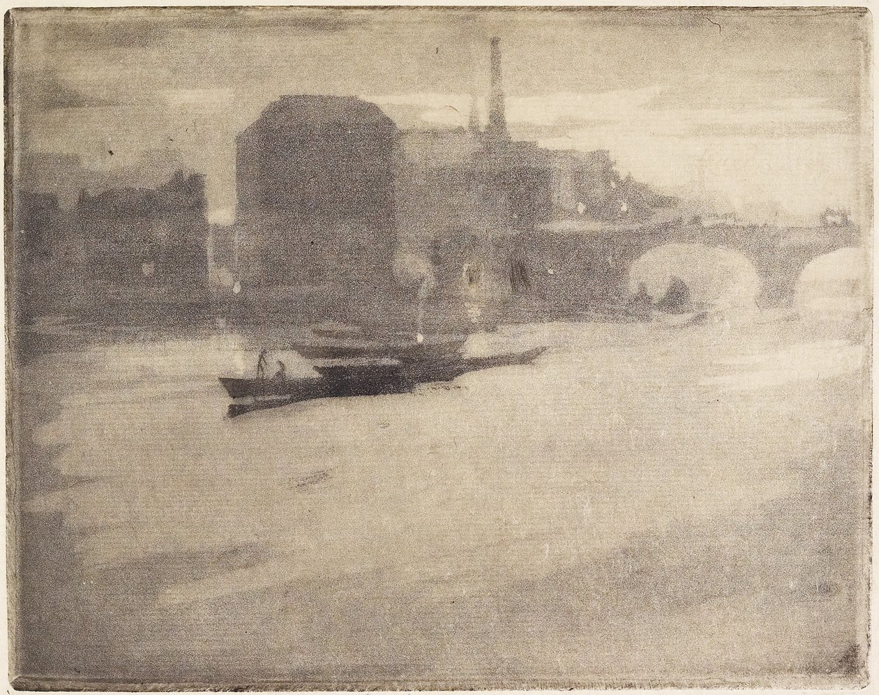 La Tamise（泰晤士河），1894年 作者 约瑟夫·彭内尔