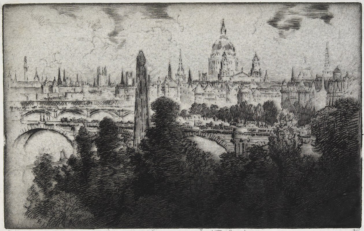 伦敦堤防花园，1906年 作者 约瑟夫·彭内尔