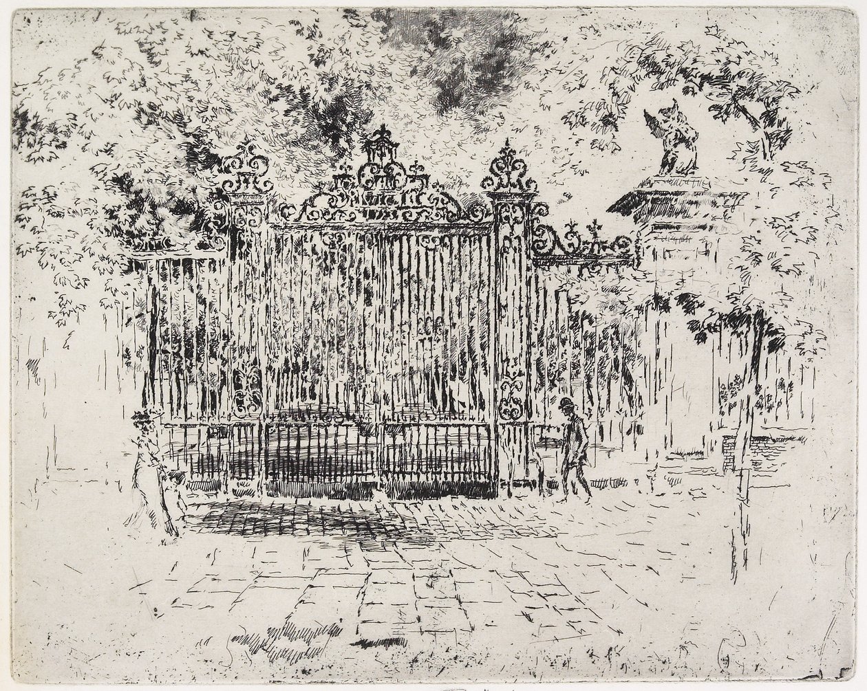 门，格雷的旅馆，c。 1903-1906 作者 约瑟夫·彭内尔