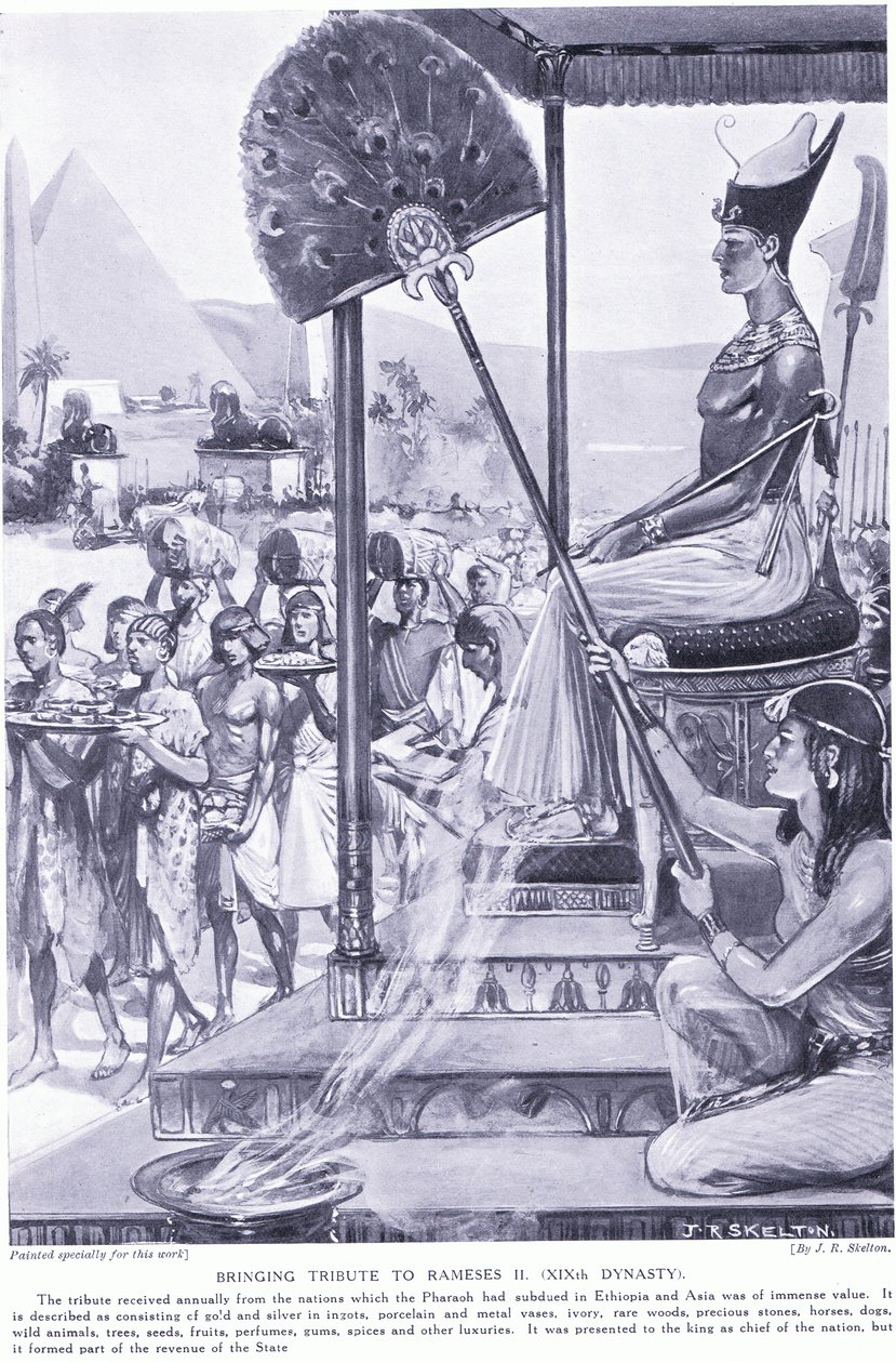 向拉美西斯二世（十九王朝）致敬，c.1920 作者 约瑟夫·拉特克利夫·斯凯尔顿