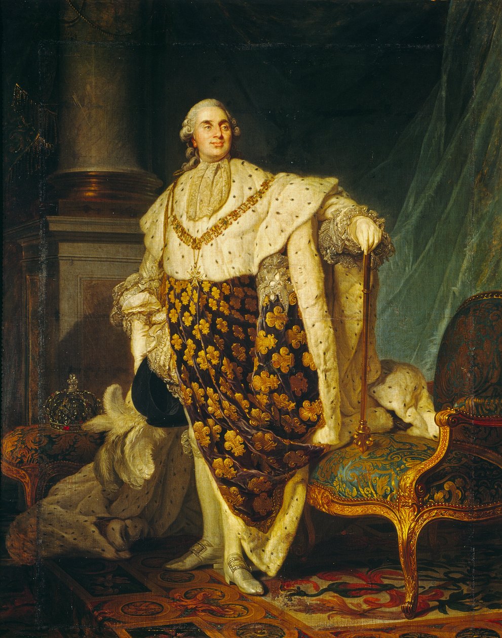 路易十六（1754-93）法国国王加冕长袍，1777年 作者 约瑟夫·西弗雷德·杜普莱西斯