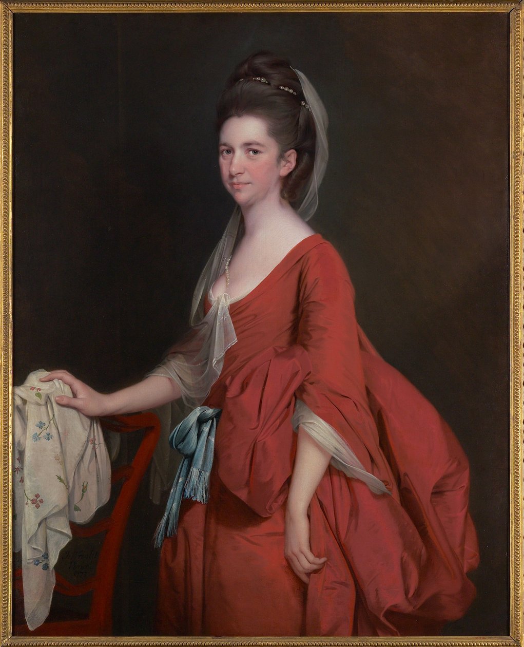 多萝西·贝里奇的肖像，nèeGladwin（d.1792）1777 作者 德比的约瑟夫·赖特