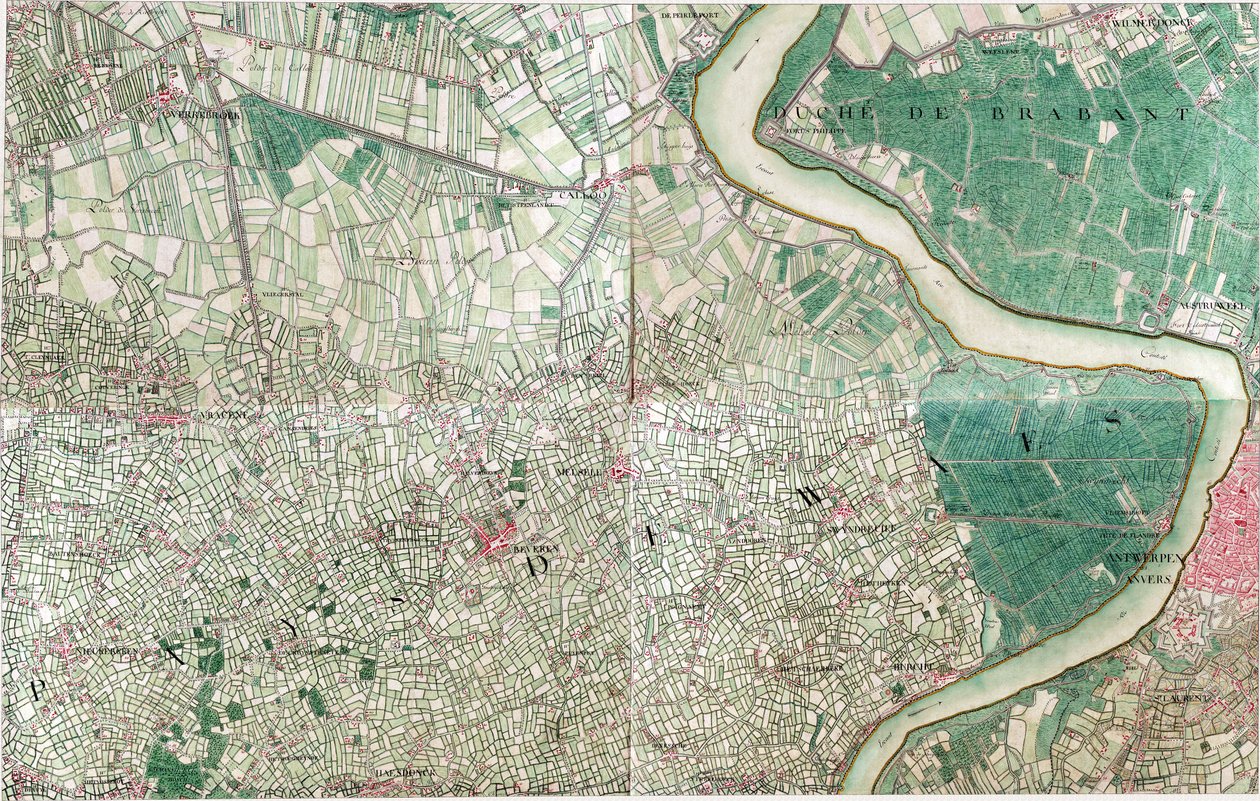 比利时安特卫普地图 作者 约瑟夫·让·弗朗索瓦