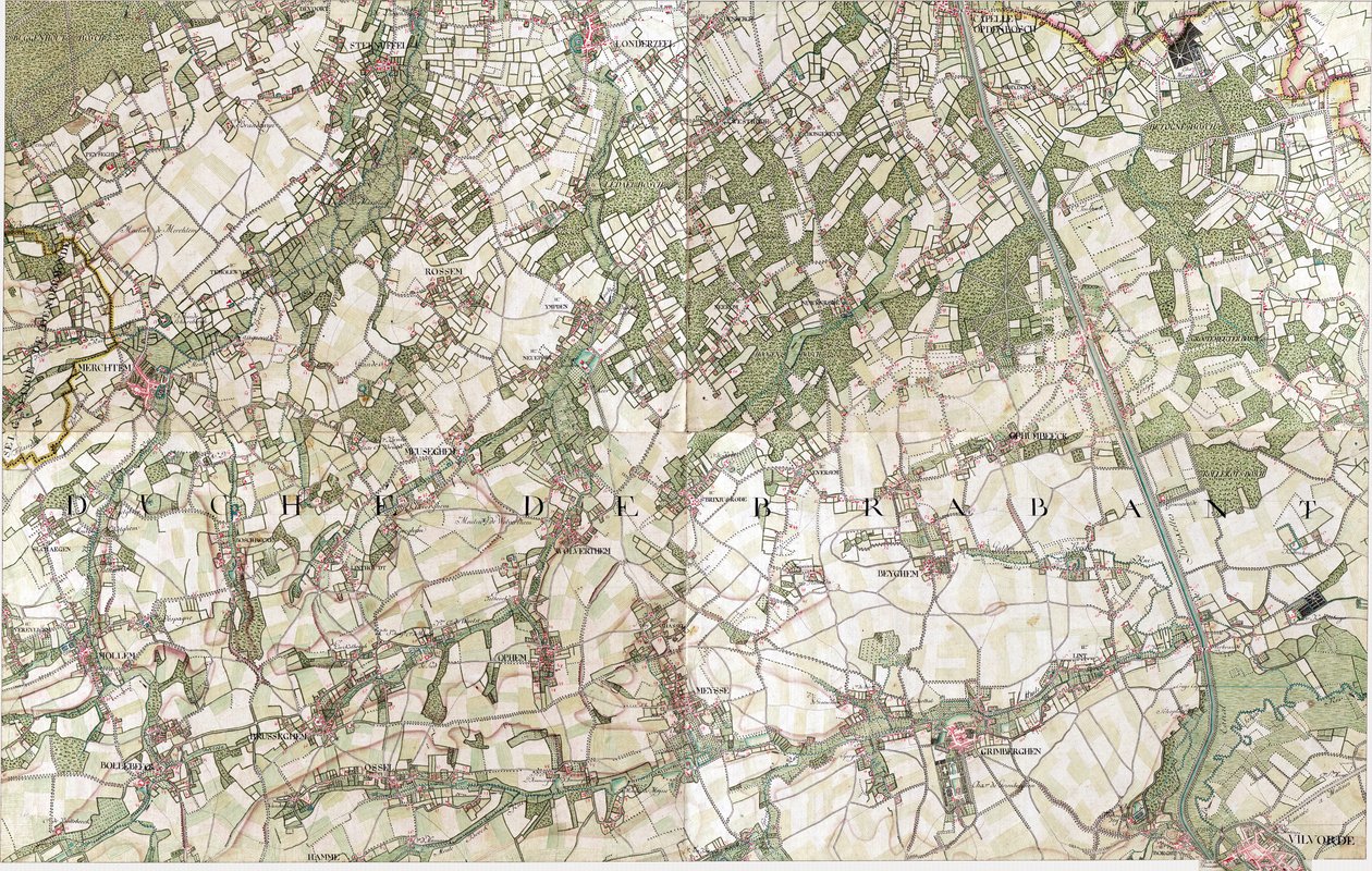 Vilvorde地图 -  Vilvoorde，比利时 作者 约瑟夫·让·弗朗索瓦
