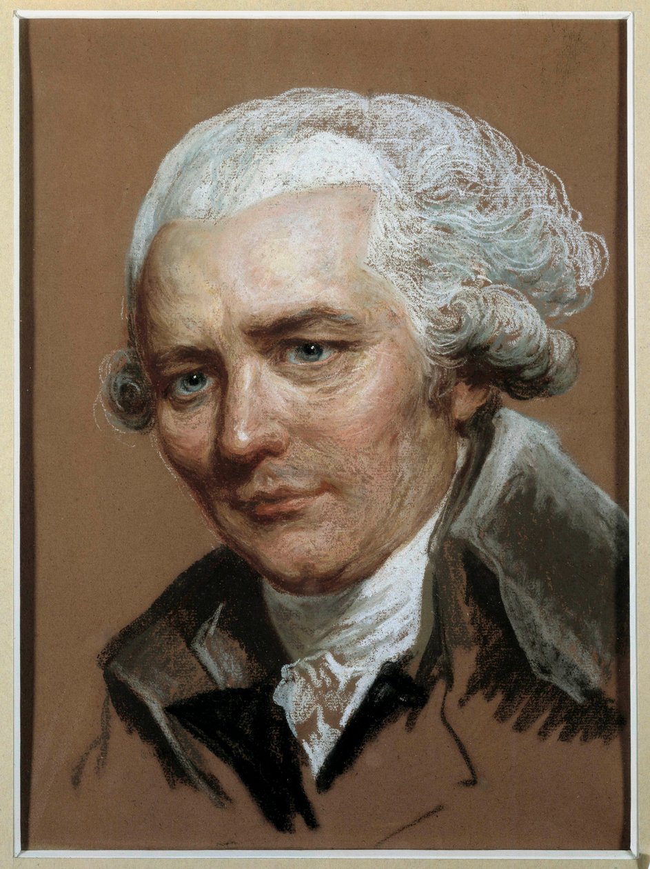 Pierre Choderlos de Laclos (1741-1803)法国作家的肖像画 属于Joseph Ducreux (1735-1802)的粉彩画，18世纪。尺寸：0.38x0.28米。0,38x0,28米。 作者 约瑟夫·杜克