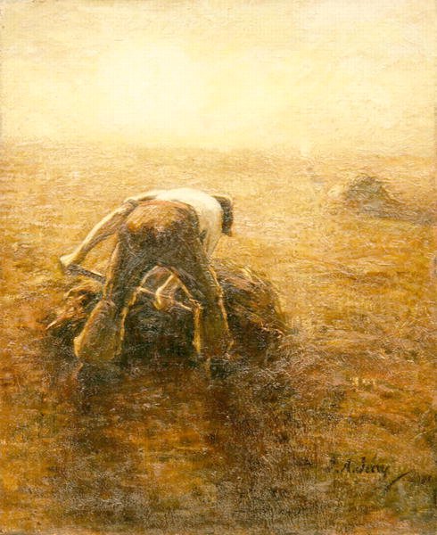 田间工人》（布面油画） 作者 约瑟夫·阿尔弗雷德·特里