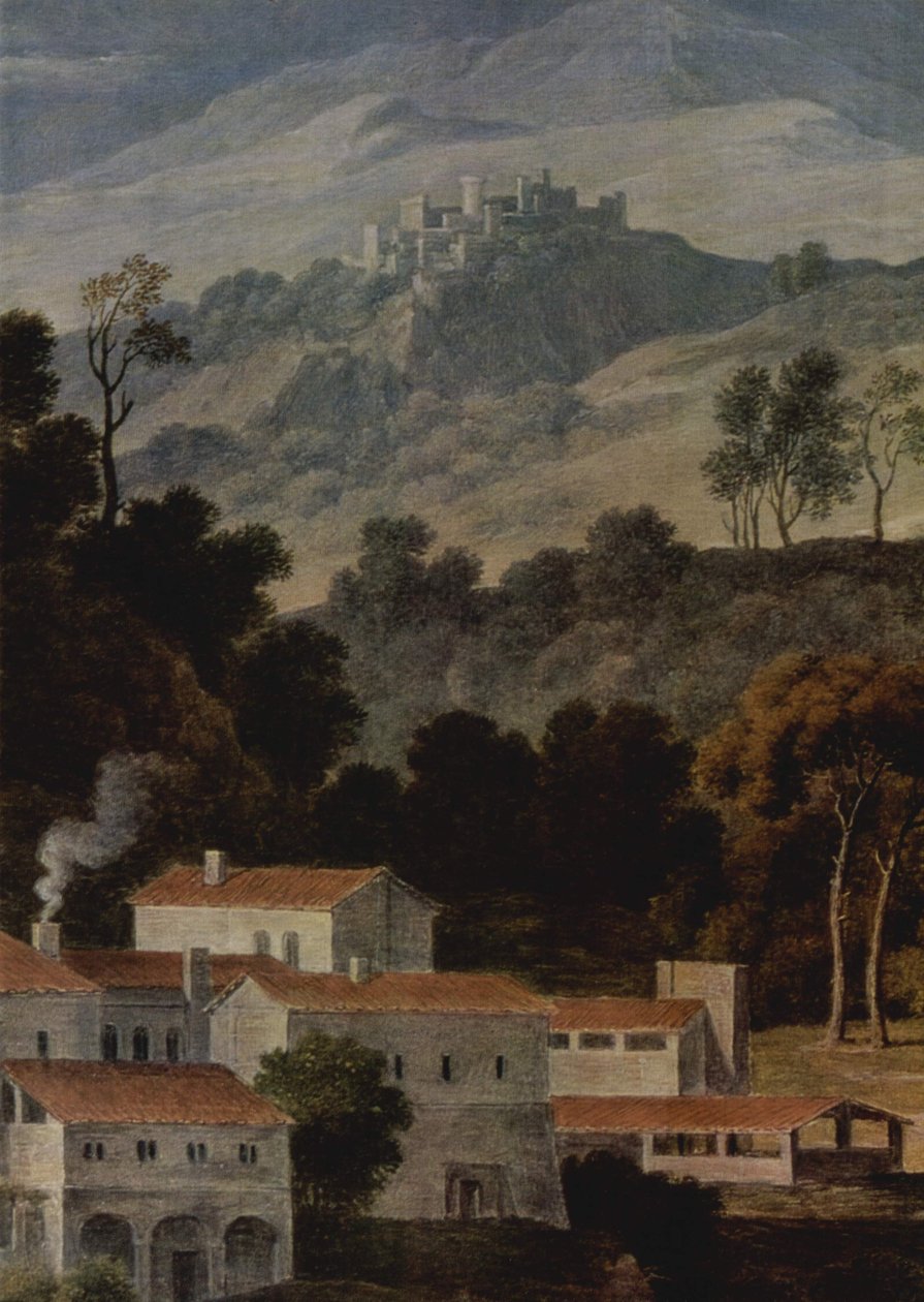 德语： Das Kloster San Francesco im Sabinergebirge bei Rom 萨宾山脉圣弗朗西斯科-迪-奇维特拉修道院 作者 约瑟夫·安东·科赫