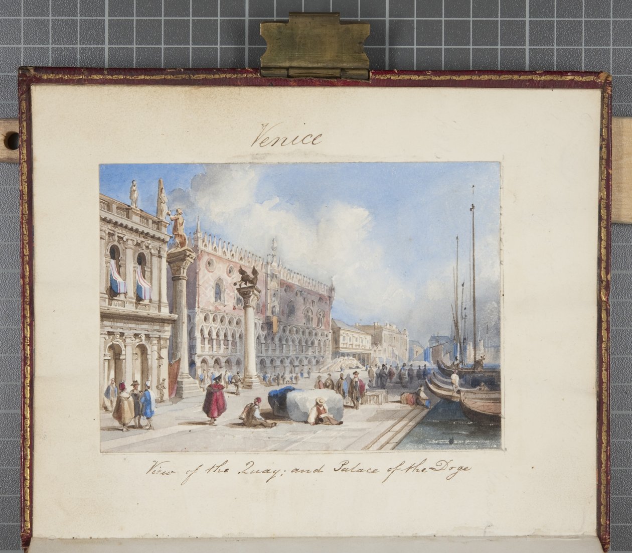 1822年，威尼斯粘贴到托马斯穆迪杂志的瑞士和意大利之旅（纸上写着） 作者 约瑟夫·阿克斯·斯莱普