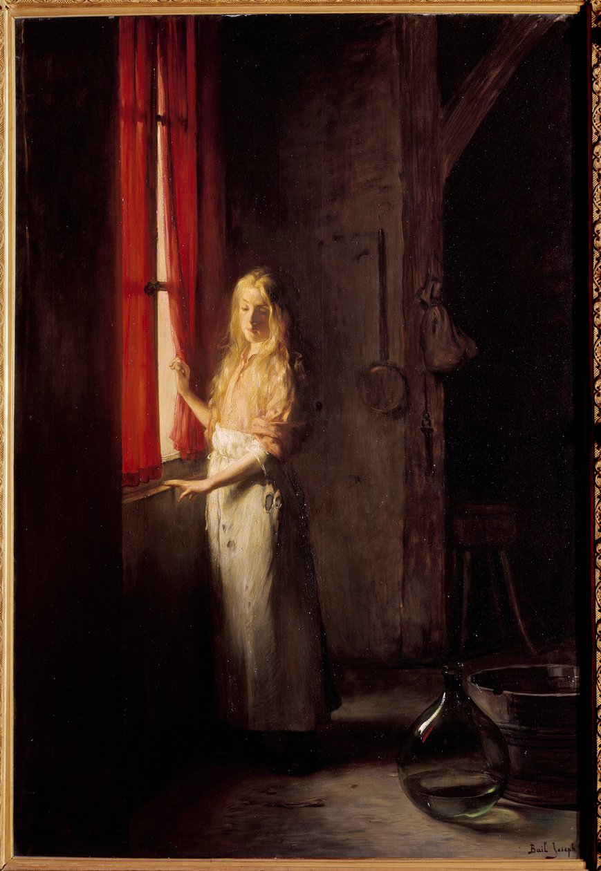查尔斯·佩罗 (Charles Perrault) 故事的灰姑娘插图。 Joseph Bail (1862-1921) 的绘画 19 世纪巴黎，装饰艺术 - 灰姑娘为查尔斯·佩罗 (Charles Perrault) 的故事绘制的插图。 Joseph Bail (1862-1921) 的绘画 作者 约瑟夫·保尔