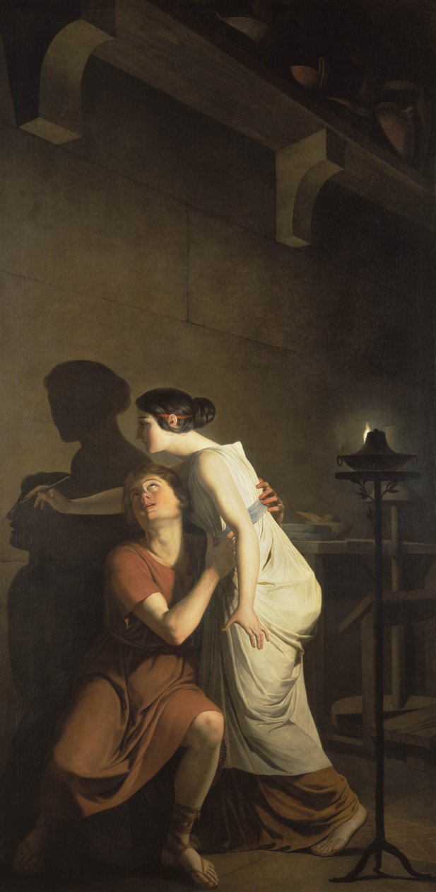 Dibutades，或绘图的起源，1791年 作者 约瑟夫·贝诺·苏维