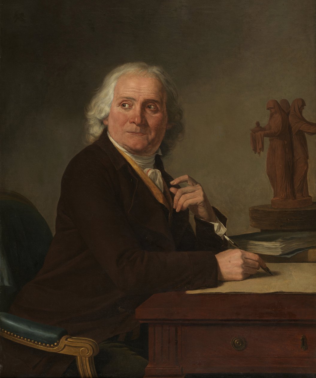 吉恩·拉摩（Jean Rameau）肖像，1793年。 作者 约瑟夫·贝诺·苏维