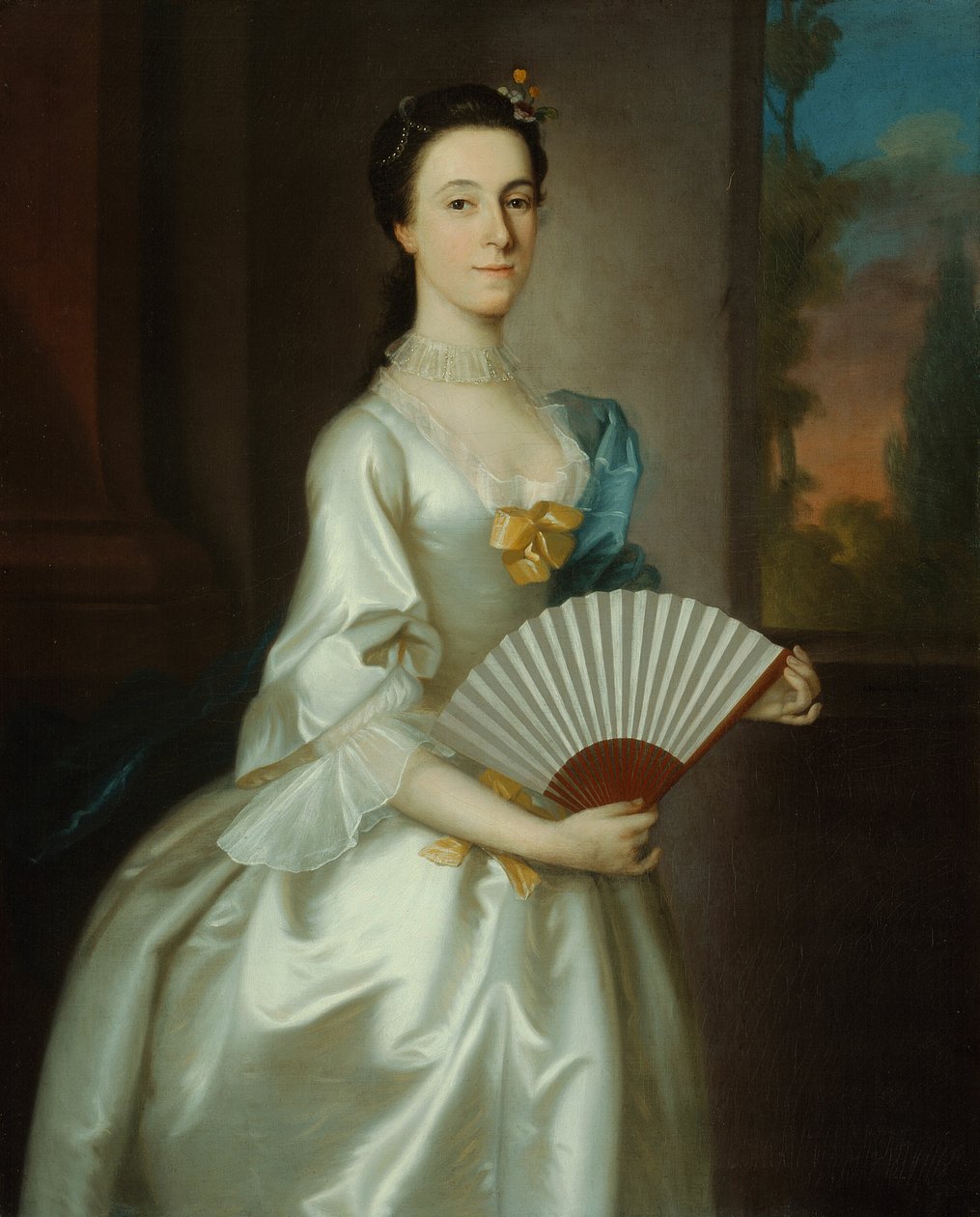 阿比盖尔-切斯布罗夫人亚历山大-格兰特，1754年。 作者 约瑟夫·布莱克本