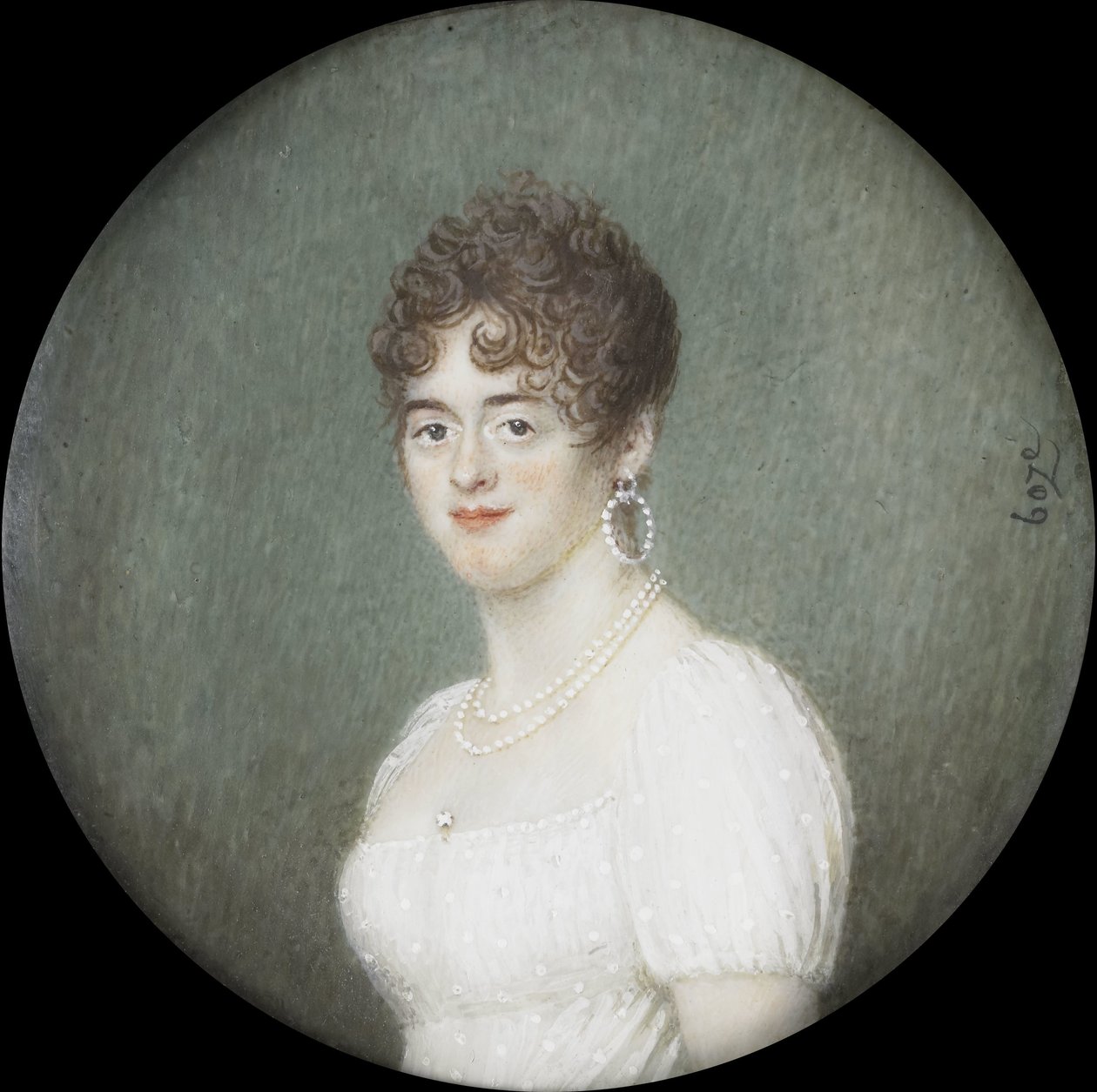 科妮莉亚·拉 (Cornelia Pull) 的肖像（卒于 1809 年）。 格里特·扬·范·豪顿的妻子 作者 约瑟夫·博兹