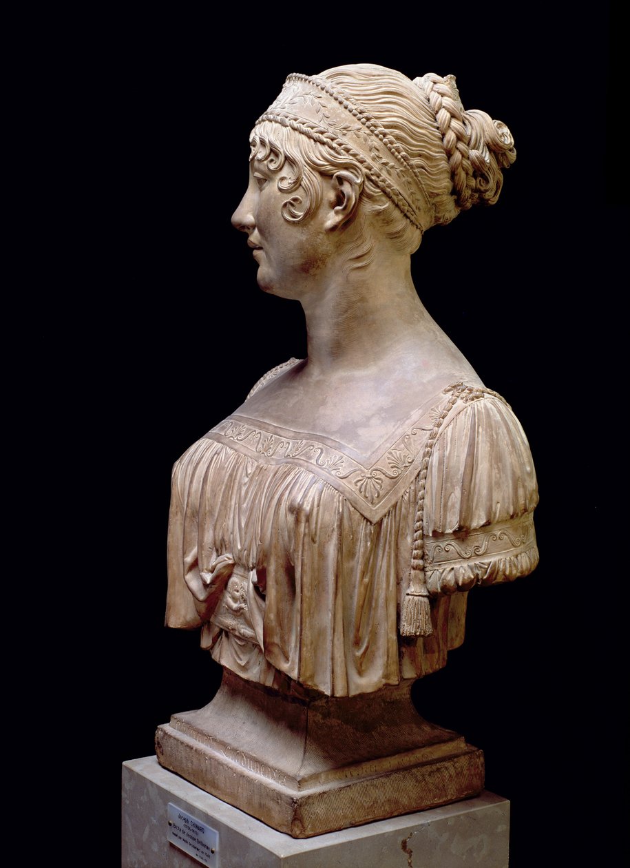 Jeanne Delhorme的肖像半身像，1802年（兵马俑） 作者 约瑟夫·唐纳德