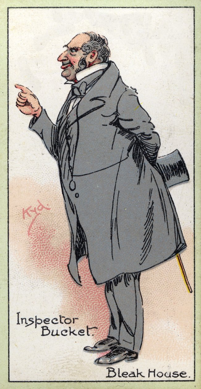 Inspector Bucket，来自&39;Bleak House&39;，由Charles Dickens，1923年创作 作者 约瑟夫·克莱顿·克拉克