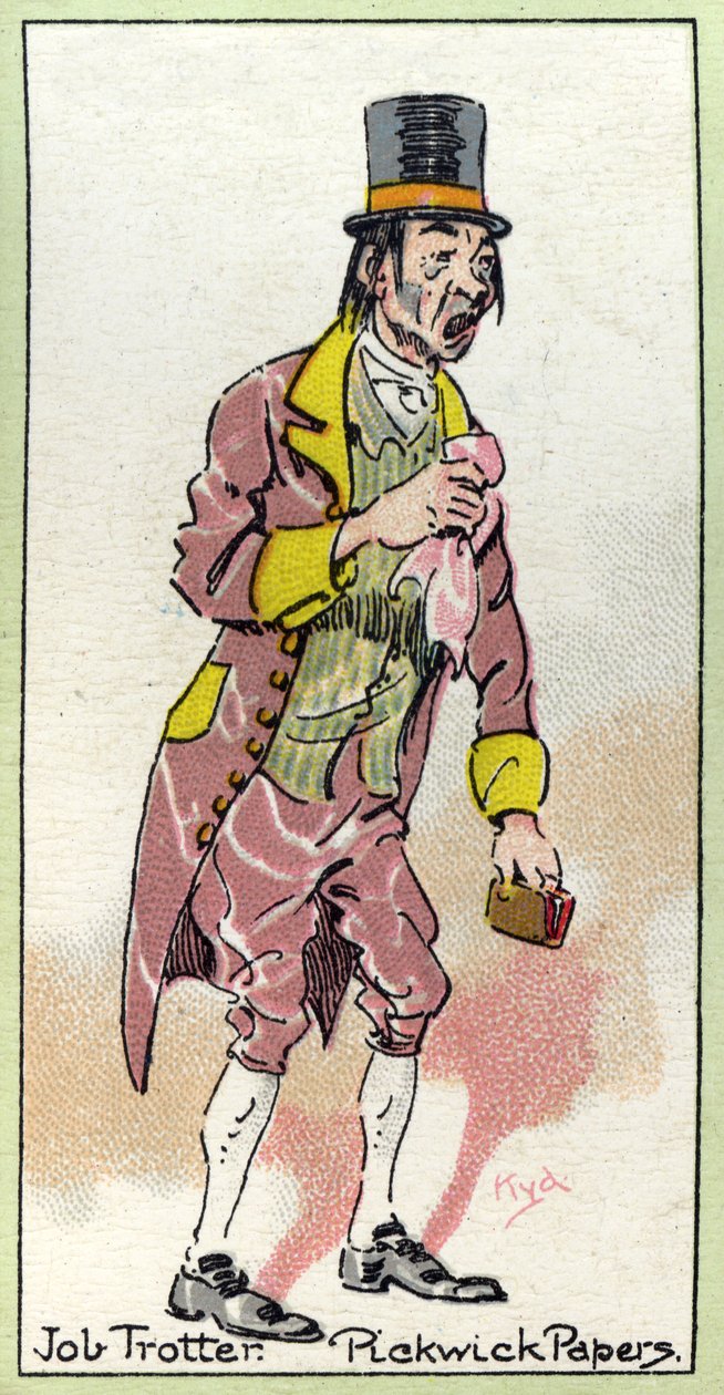 Job Trickter，来自“The Pickwick Papers”，作者Charles Dickens，1923年 作者 约瑟夫·克莱顿·克拉克