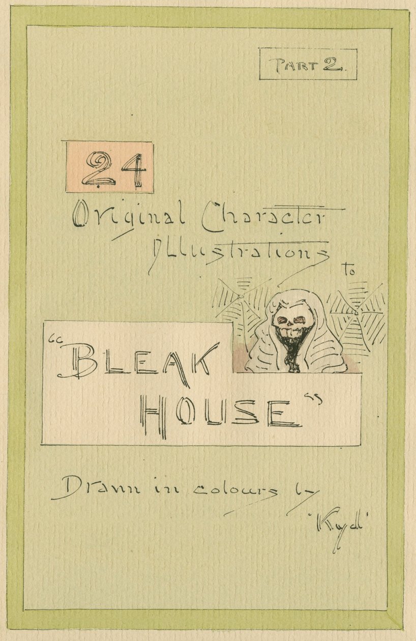 标题页，&39;荒凉之家&39;的插图，第2部分，c.1920s（笔和墨水在纸上用wc） 作者 约瑟夫·克莱顿·克拉克