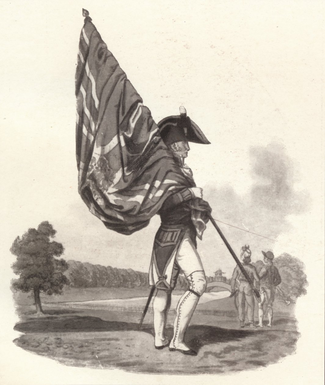 身着正装的卫兵军官，c1812 1909年 作者 约瑟夫·康斯坦丁·斯塔德勒