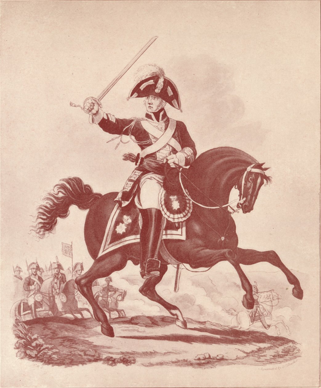 滑铁卢第二军团生活卫队军官，1812-1815年1909年 作者 约瑟夫·康斯坦丁·斯塔德勒