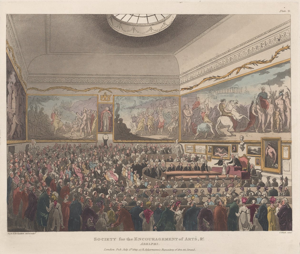 Society for the Encouragement of Arts etc., Adelphi, July 1, 1809., July 1, 1809. 作者 约瑟夫·康斯坦丁·斯塔德勒