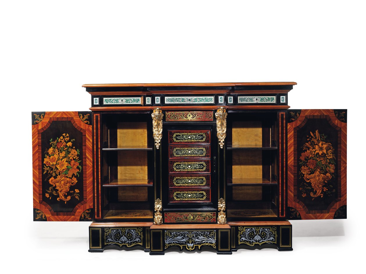 拿破仑三世（Mauble d&39;appui），十九世纪第三季度（ormolu，黄铜，锡、,、象牙，乌木，郁金香木，果木和镶嵌）（另请参阅476442至476446） 作者 约瑟夫·克雷默