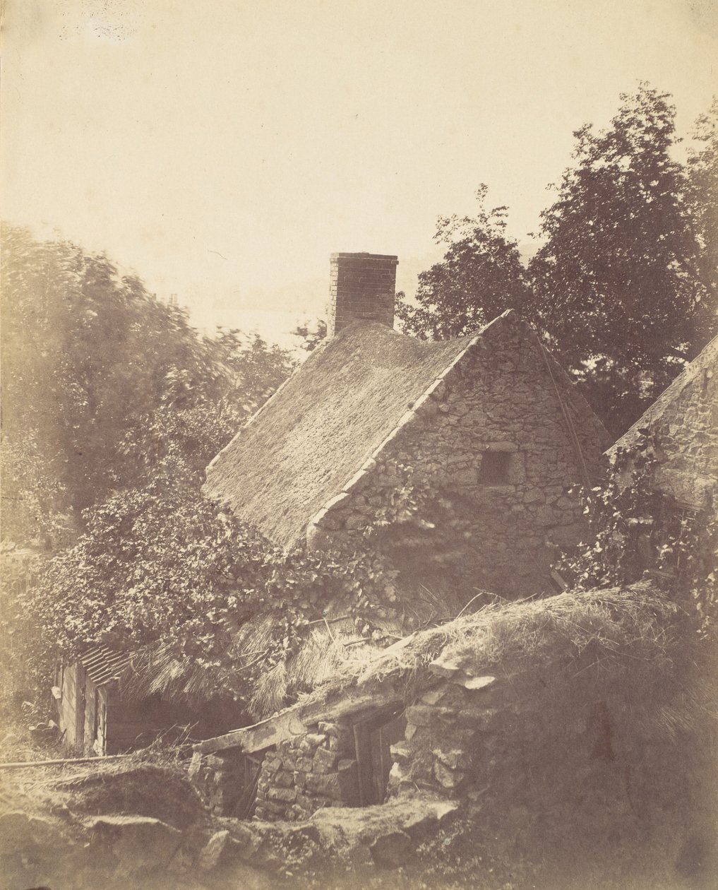 泽西岛的小屋，1855年。 作者 约瑟夫·坎德尔