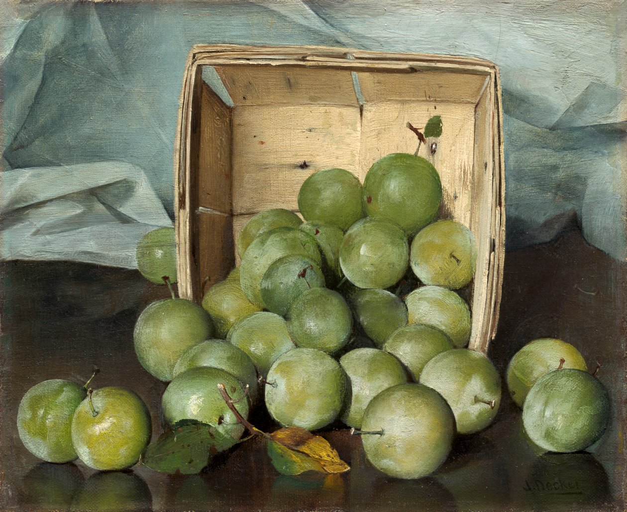 绿色李子，c.1885 作者 约瑟夫·德克尔