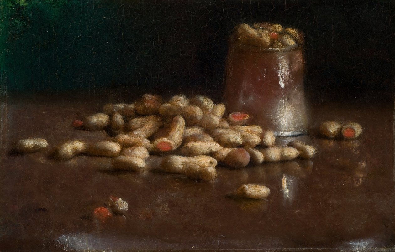 花生静物 1890 年（布面油画） 作者 约瑟夫·德克尔