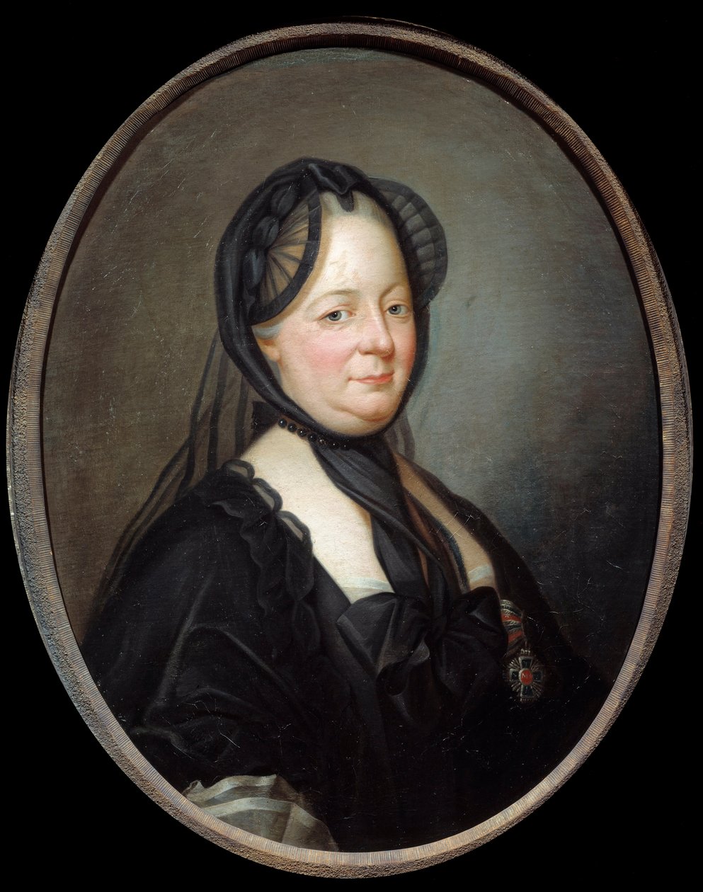 奥地利的玛丽·特蕾莎 (1717-1780)、匈牙利的 Imperatrice 女王和波西米亚人的肖像，约瑟夫·杜克勒 (1735-1802) 18 世纪的画作。 0,8x0,65 m - 奥地利的玛丽·特蕾莎 (1717-1780) 的肖像，匈牙利和波西米亚的皇后。 绘画 作者 约瑟夫·杜克鲁