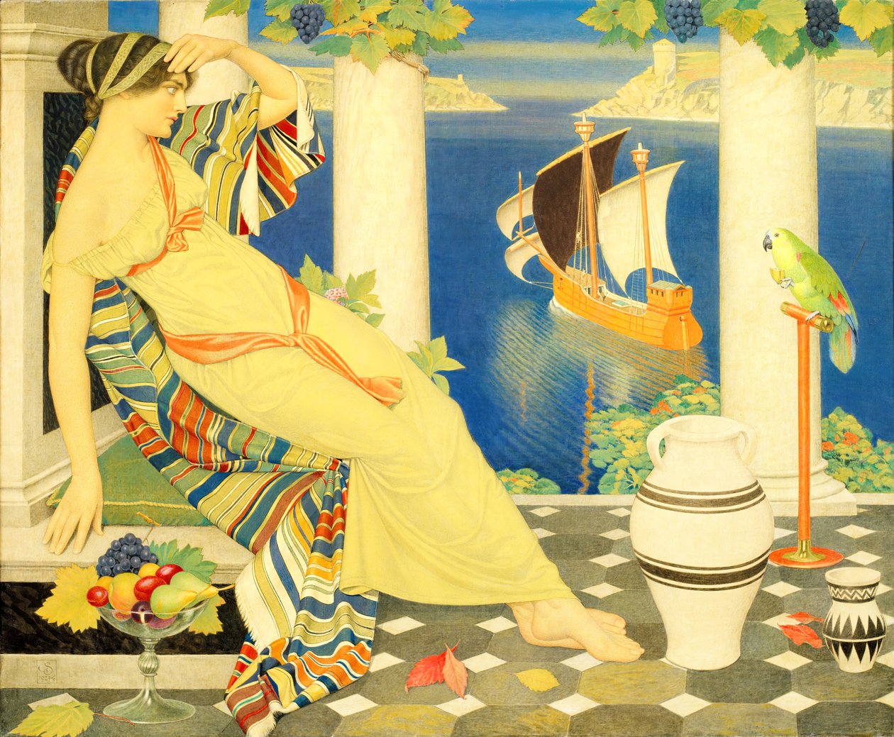阿里阿德涅在纳克索斯》，1925年。 作者 约瑟夫·爱德华·索撒尔