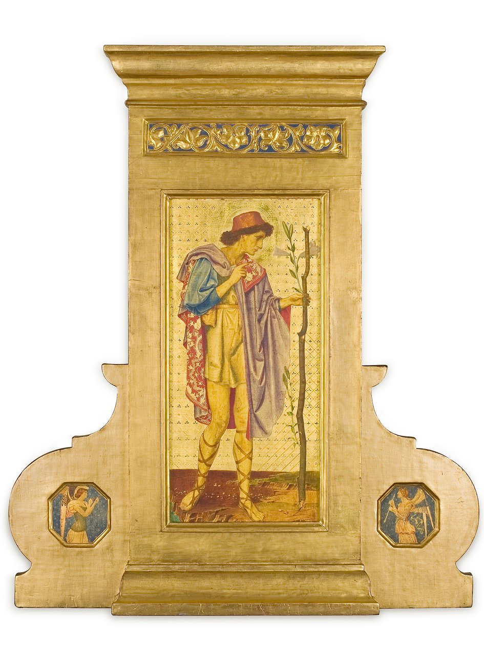 Crystofore，1898-99（加工金箔面板上的混合介质） 作者 约瑟夫·爱德华·索撒尔