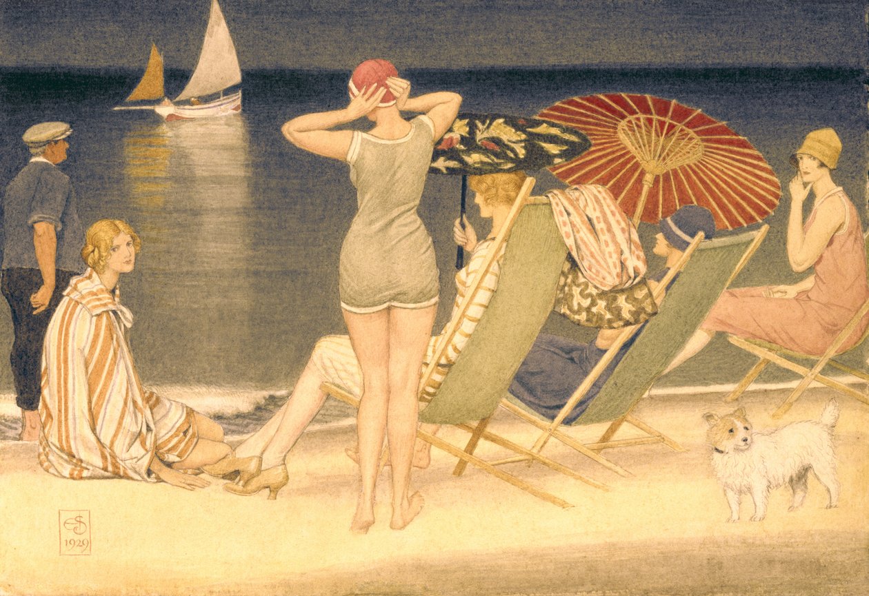 遮阳伞，1929年（纸上写着） 作者 约瑟夫·爱德华·索撒尔