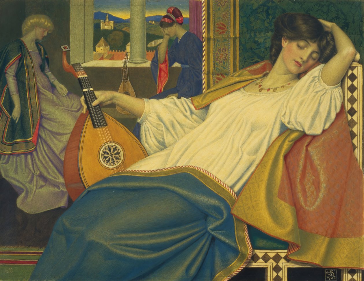 睡美人》，1903年。 作者 约瑟夫·爱德华·索撒尔