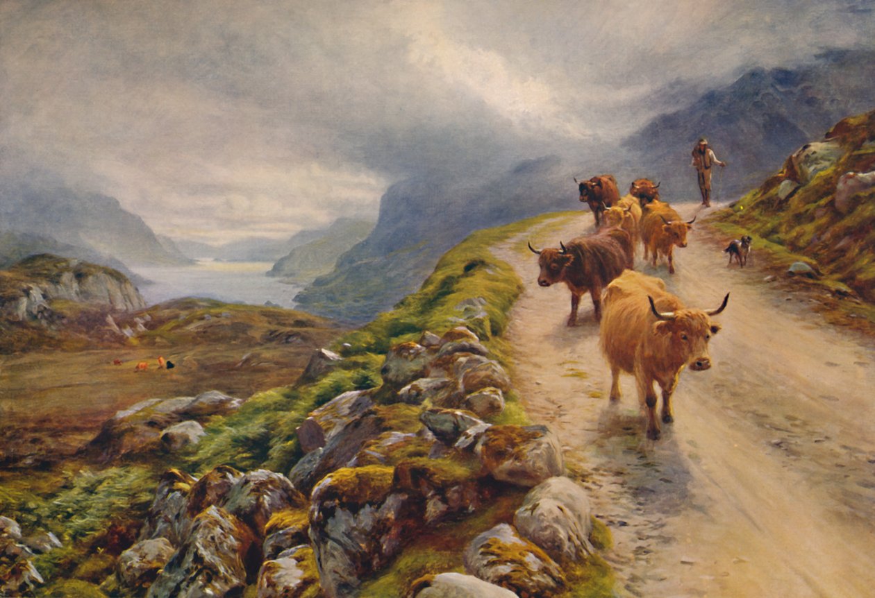 玛丽湖（Loch Maree），1912年。 作者 约瑟夫·法夸森