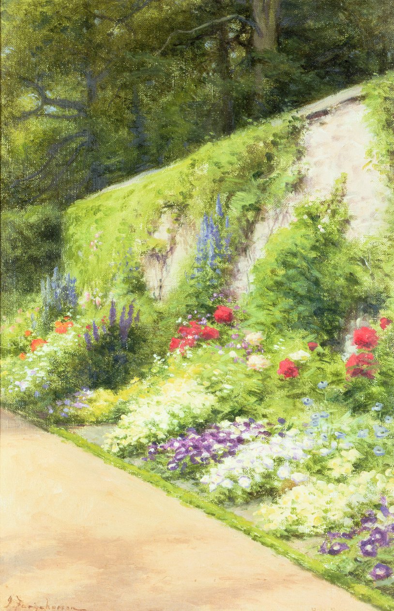 艺术家的花园 作者 约瑟夫·法夸森