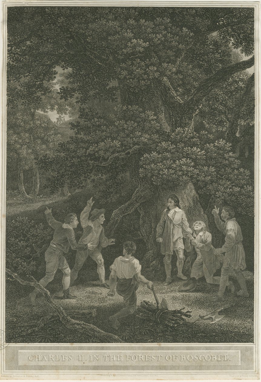 Boscobel-The Royal Oak：雕刻，1800年4月 作者 约瑟夫·法灵顿
